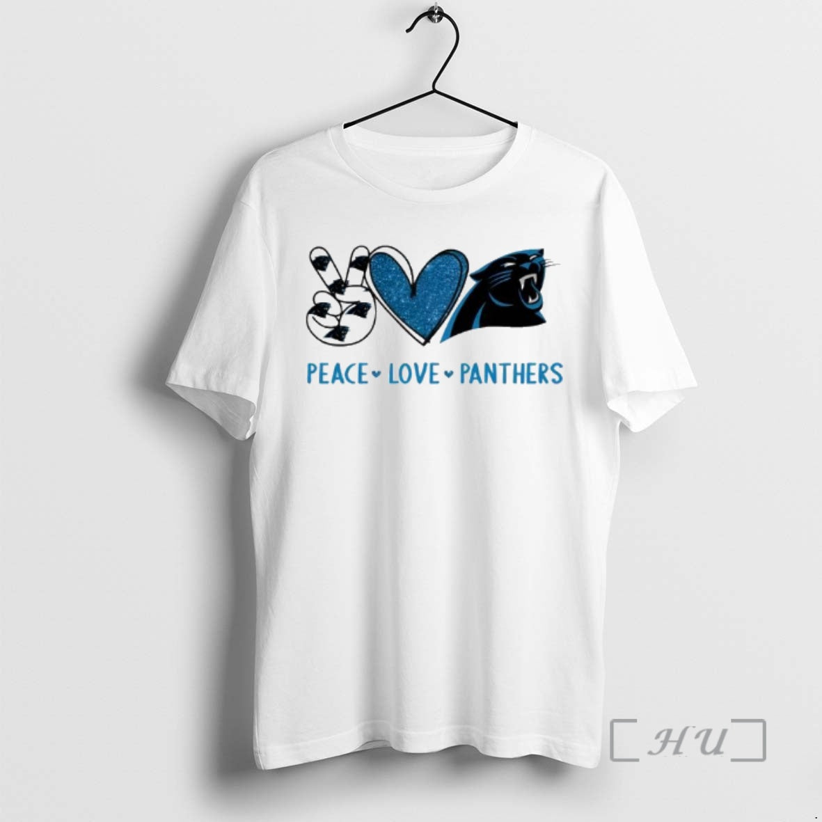 Officials Peace Love Carolina Panthers