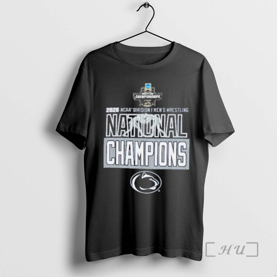Officials Penn State Nittany Lions 2026 Ncaa Di Mens Wrestling National Champions Premium T Shirts