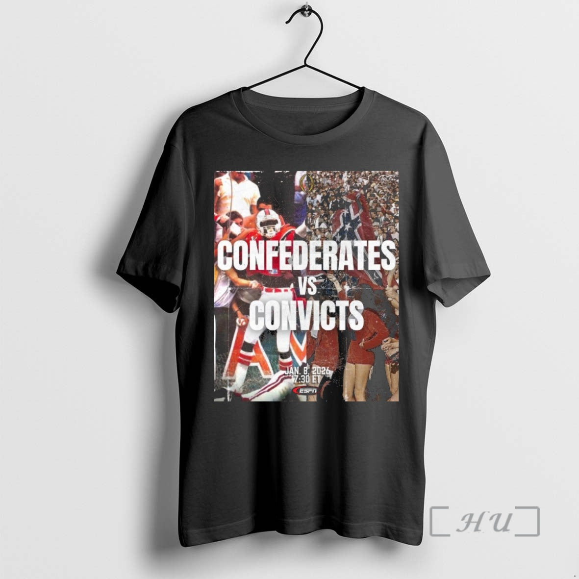 Officials Playoff Koozie Confederates Vs Convicts January 8 2026 Ole Miss Vs Premium T Shirts Hoodie, Sweatshirt