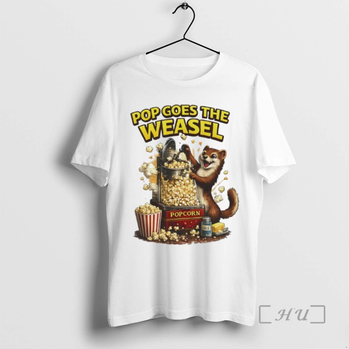 Officials Pop Goes The Weasel Popcorn Graphic