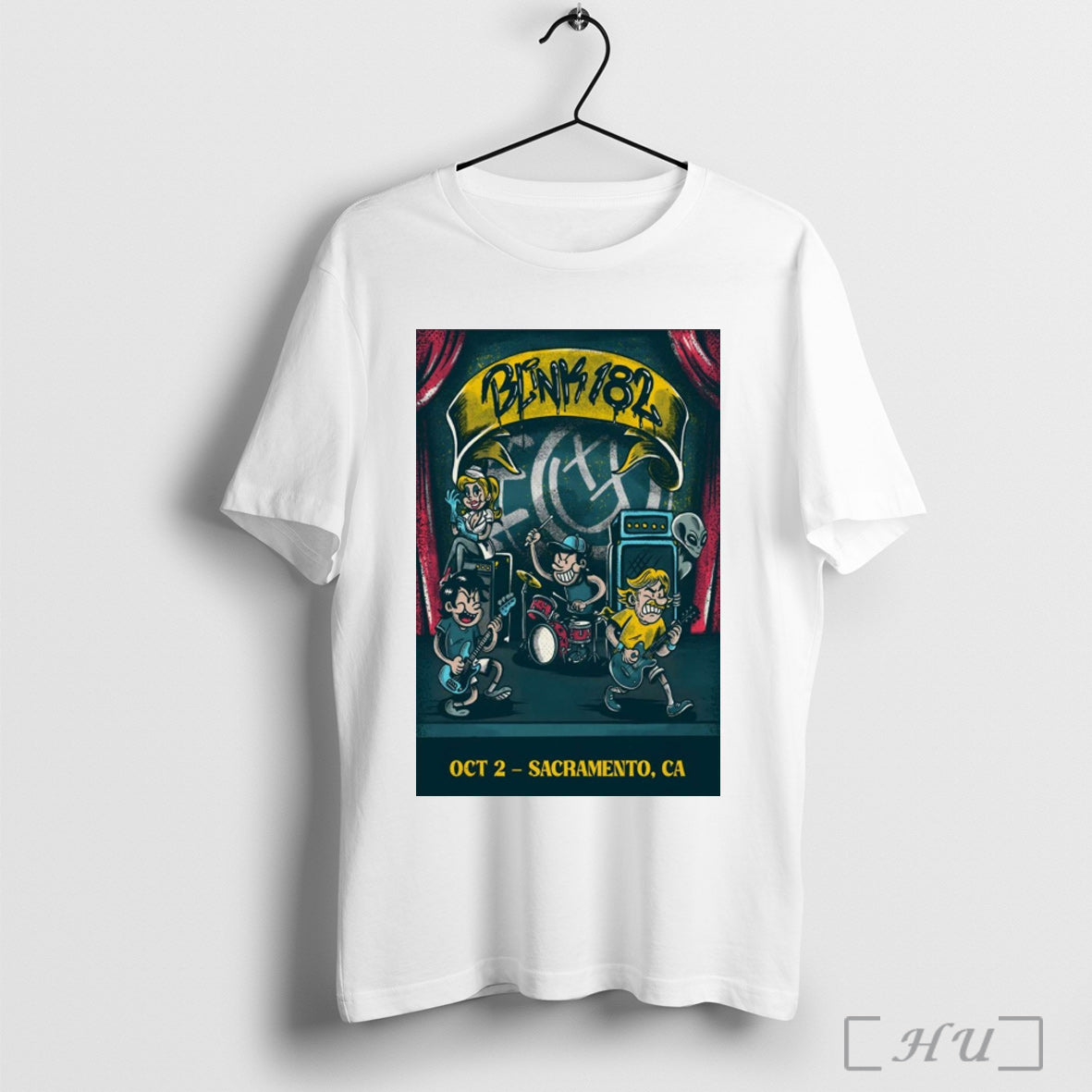 Officials Poster Blink 182 October 2 2025 Aftershock Festival In Sacramento Ca T Shirt