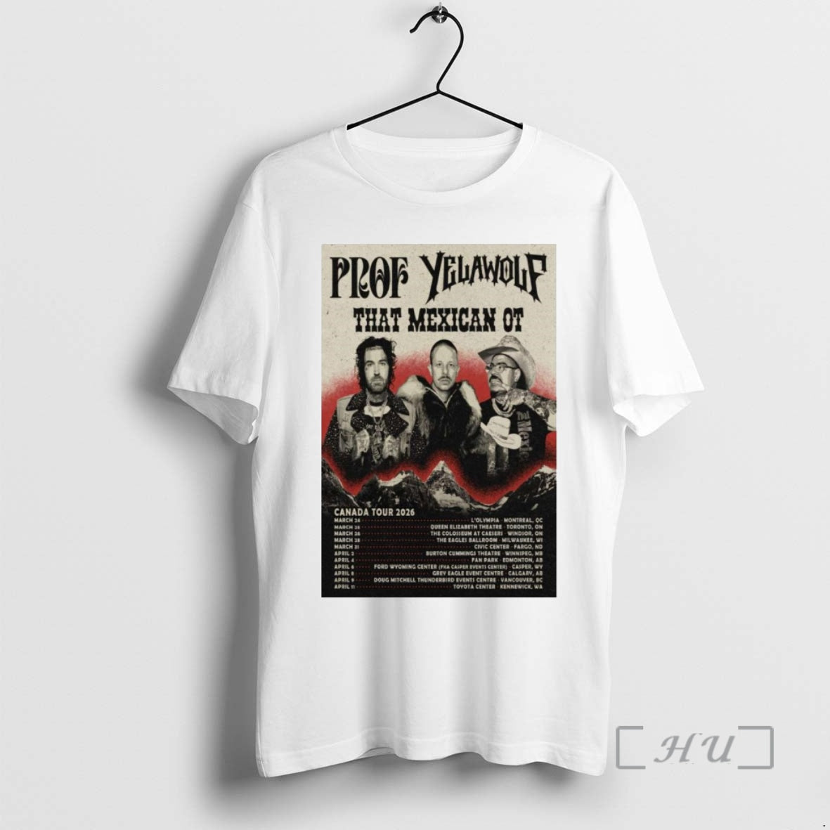 Officials Prof With Yelawolf That Mexican Ot Canada Tour 2026 T-Shirts, Hoodie, Sweatshirt | WearSparks.com