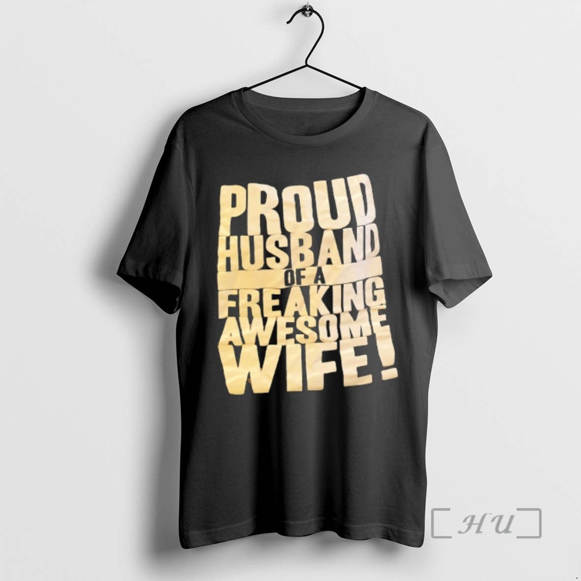Officials Proud Husband Of A Freaking Awesome Wife Text T-Shirts, Hoodie, Sweatshirt | WearSparks.com