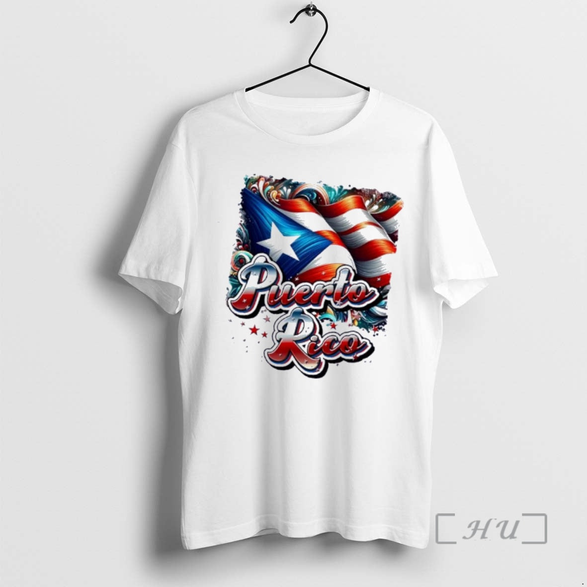 Officials Puerto Rico Flag Colors Paisley