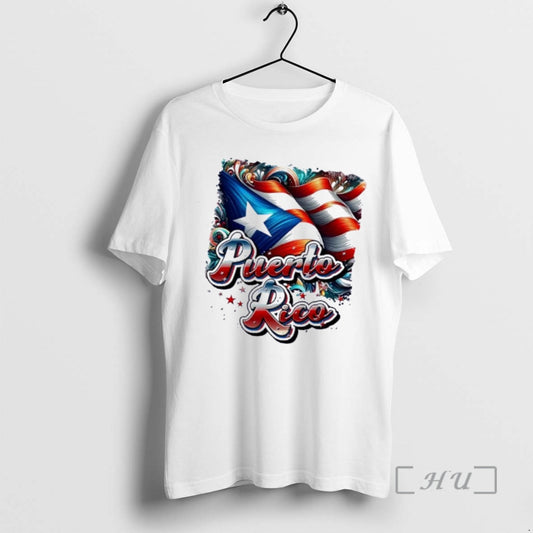Officials Puerto Rico Flag Colors Paisley