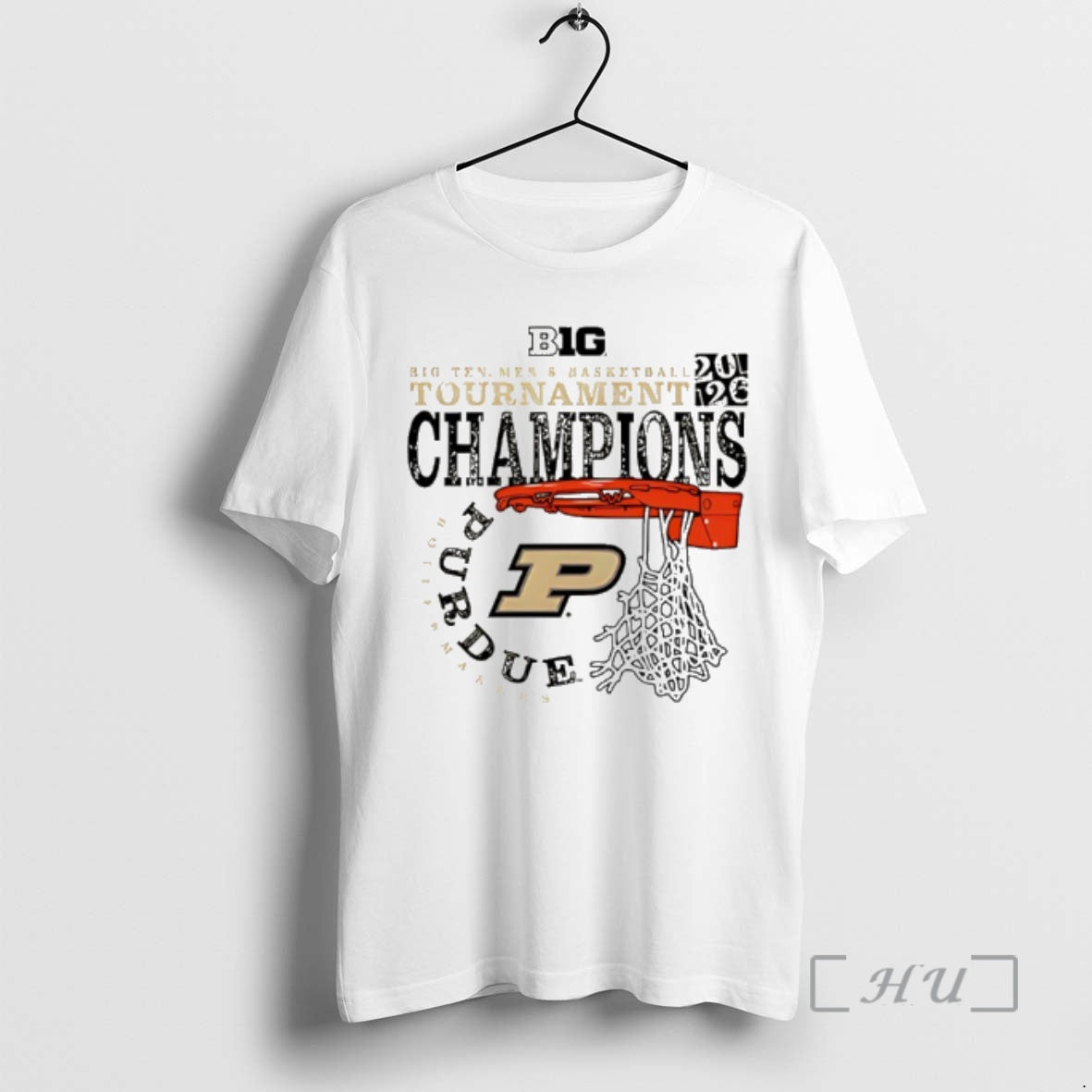 Officials Purdue Boilermakers 2026 Big Ten Mens Basketball Tournament Champions Cut Nets Premium T Shirts