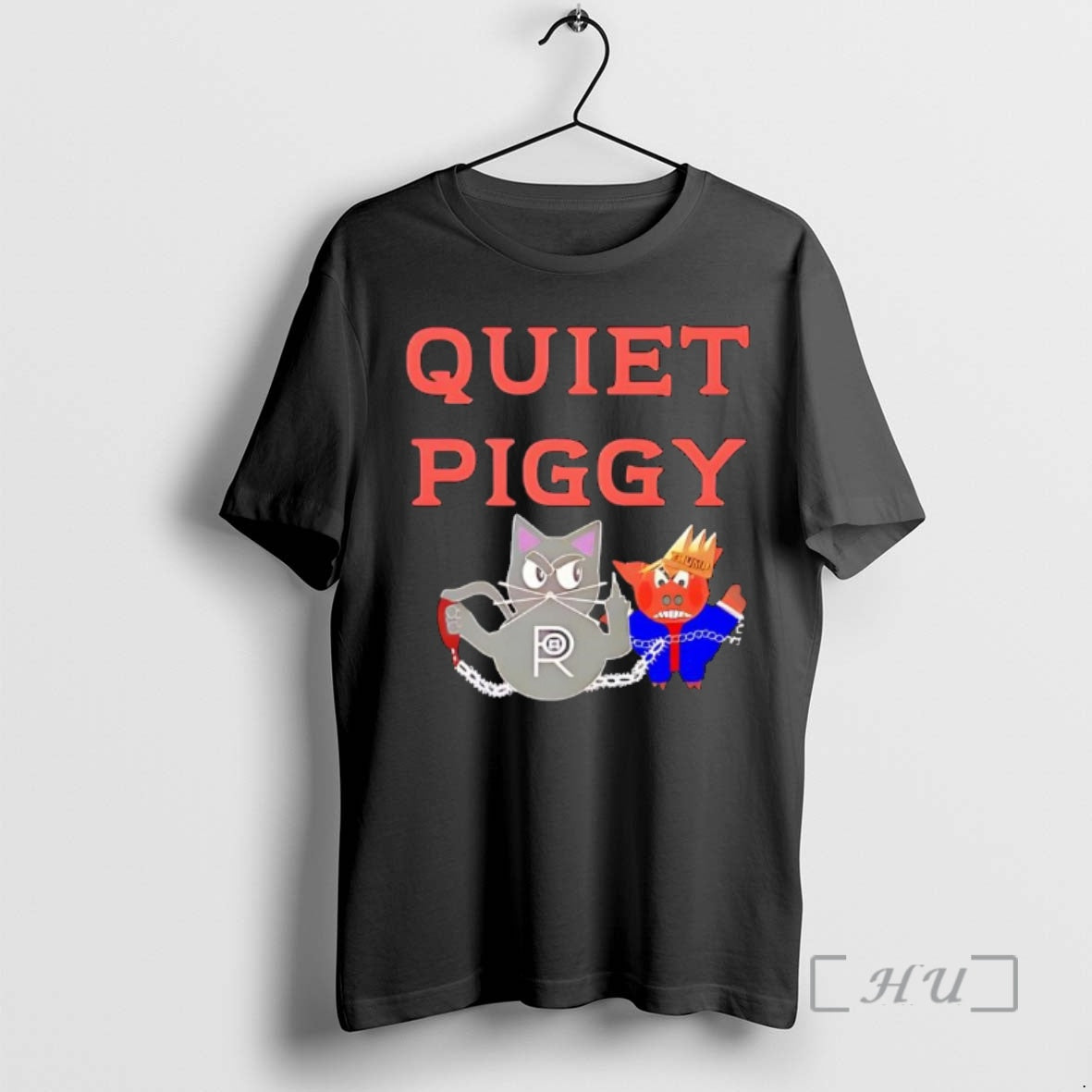 Officials Quiet Piggy Cat Icon With Crowned Pig