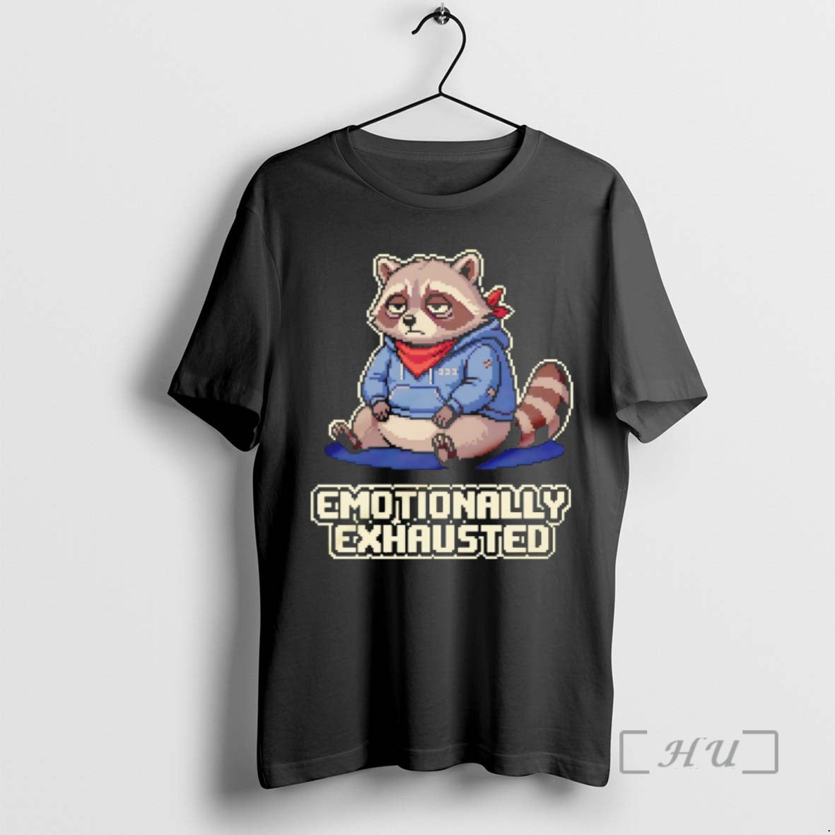 Officials Raccoon Emotionally Exhausted Cartoon