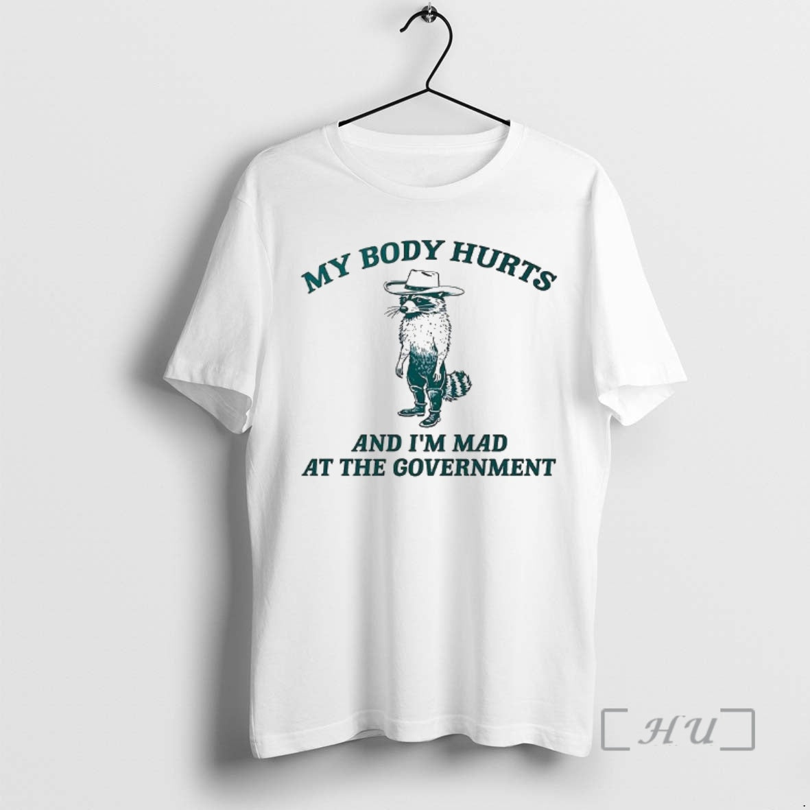 Officials Racoon My Body Hurts And Im Mad At The Government Premium T Shirts Sweater Hoodie, Sweatshirt | WearSparks.com