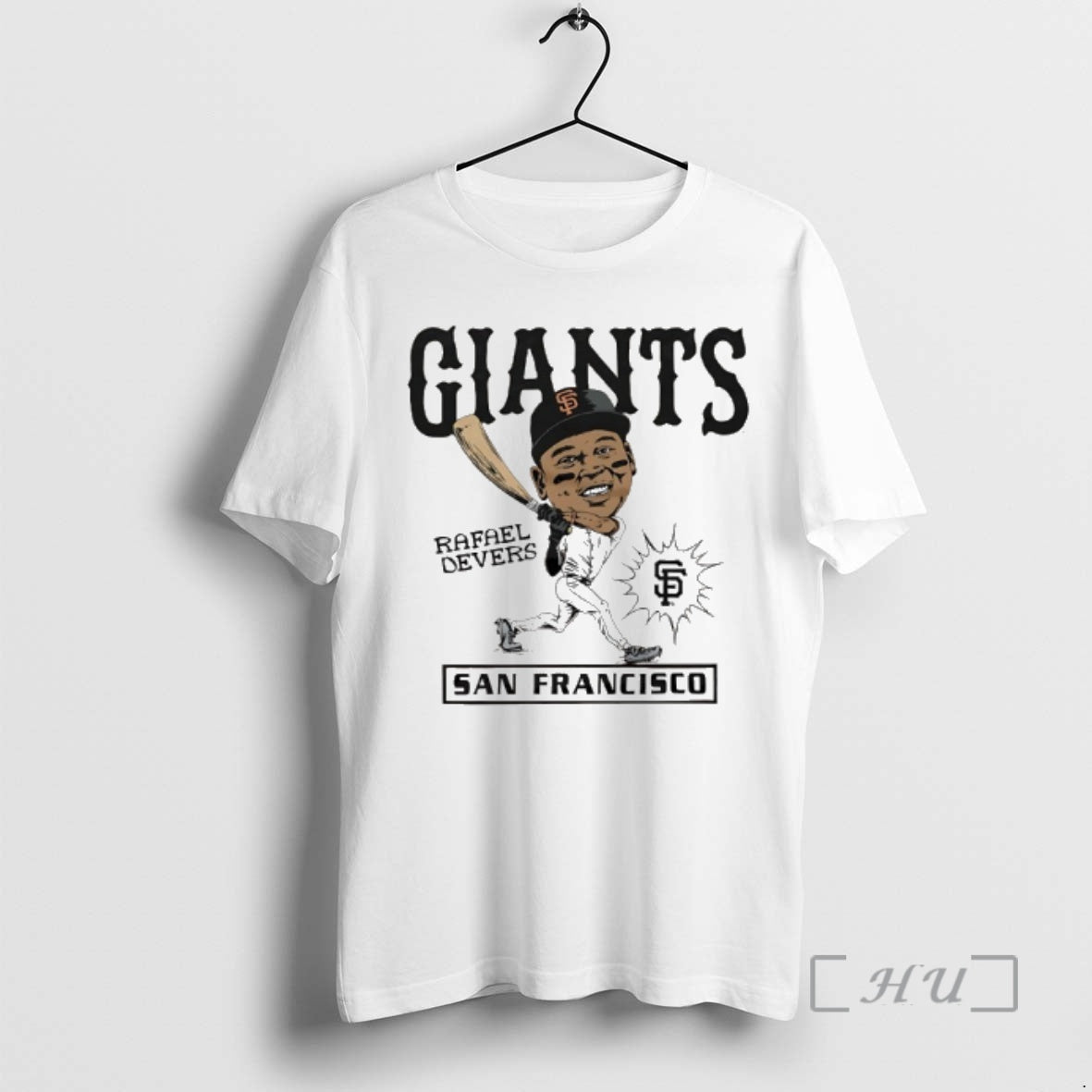 Officials Rafael Devers San Francisco Giants Player Caricature Graphic