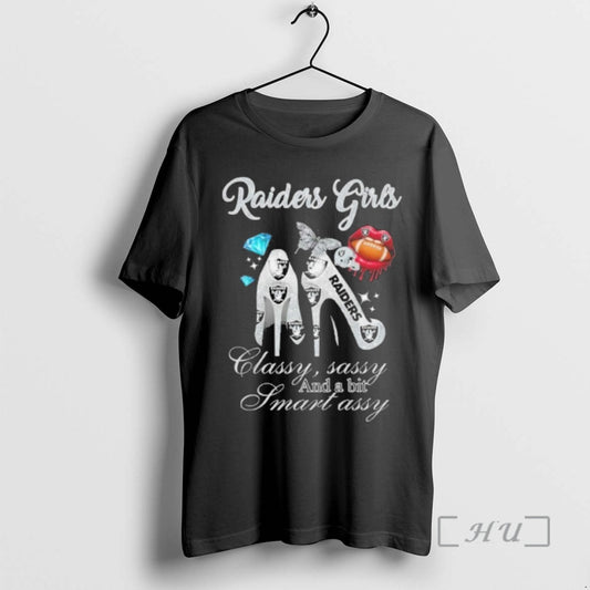 Officials Raiders Girls High Heels Classy Sassy And A Bit Smart Assy Lip Premium T-Shirts, Hoodie, Sweatshirt