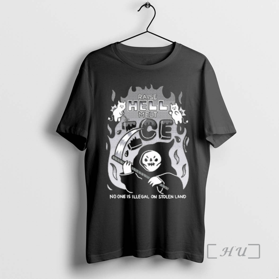 Officials Raise Hell Melt Ice No One Is Illegal On Stolen Land Premium T Shirts Hoodie, Sweatshirt | WearSparks.com