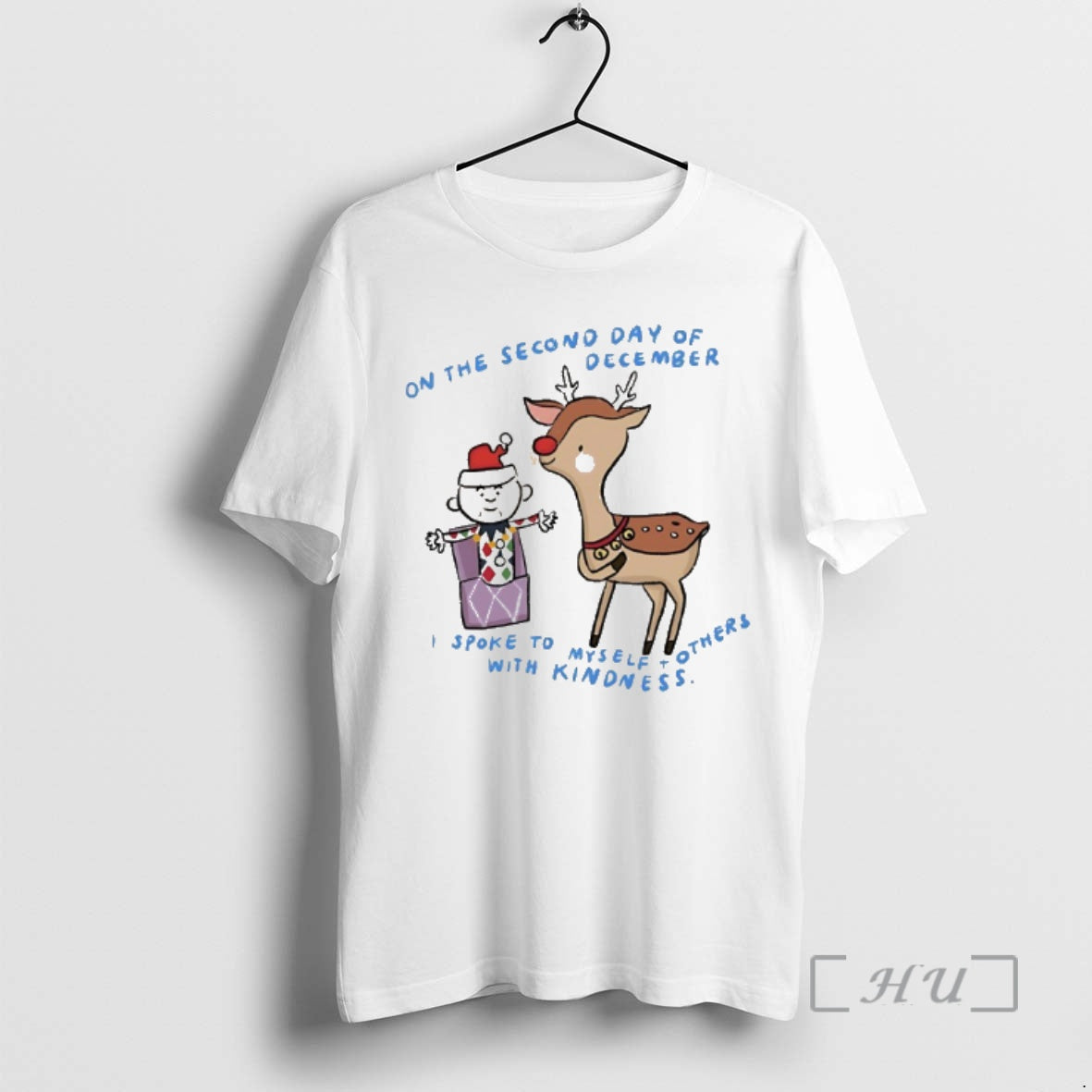 Officials Reindeer And Elf Christmas On The Second Day Of December I Spoke To Myself T-Shirts, Hoodie, Sweatshirt
