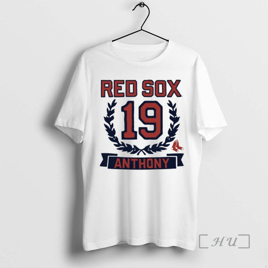 Officials Roman Anthony 19 Boston Red Sox Player Name And Number Premium T Shirts Sweater