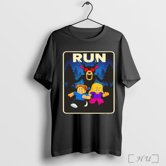 Officials Run 99 Nights Halloween Gamer Deer In The Forest T Shirt