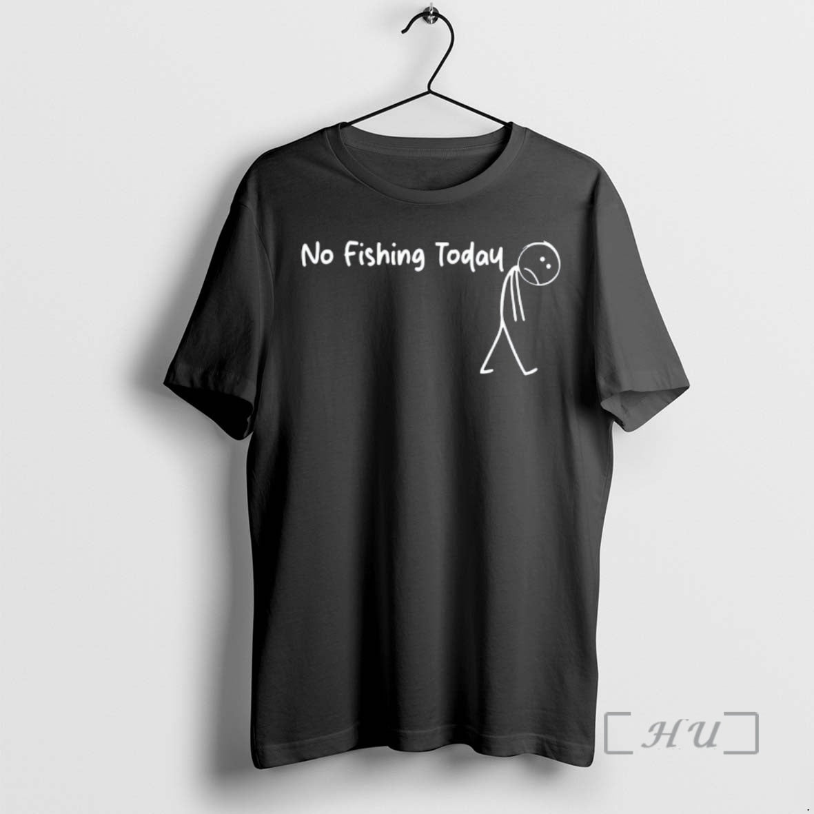 Officials Sad Stick Man No Fishing Today Meme T-Shirts, Hoodie, Sweatshirt | WearSparks.com