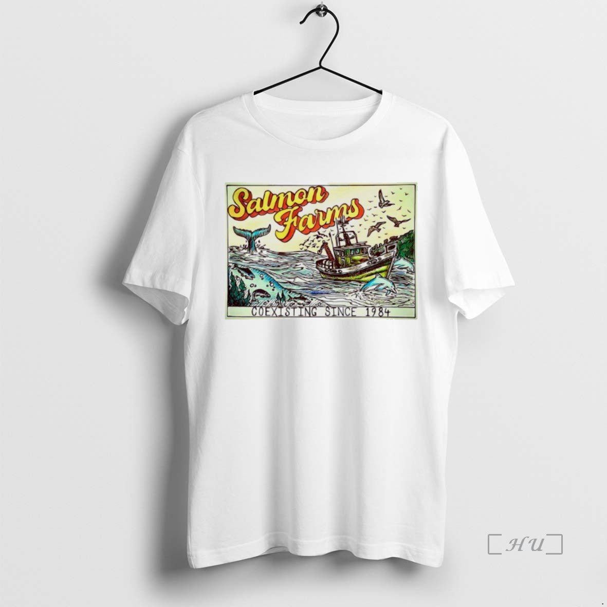 Officials Salmon Farms Coexisting Since 1984 T-Shirts, Hoodie, Sweatshirt | WearSparks.com