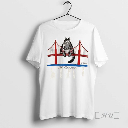 Officials San Francisco Bridge Funny Cat Graphic