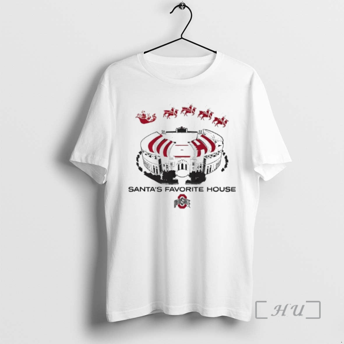 Officials Santas Favorite House Ohio State Football Ohio Stadium T-Shirts, Hoodie, Sweatshirt | WearSparks.com