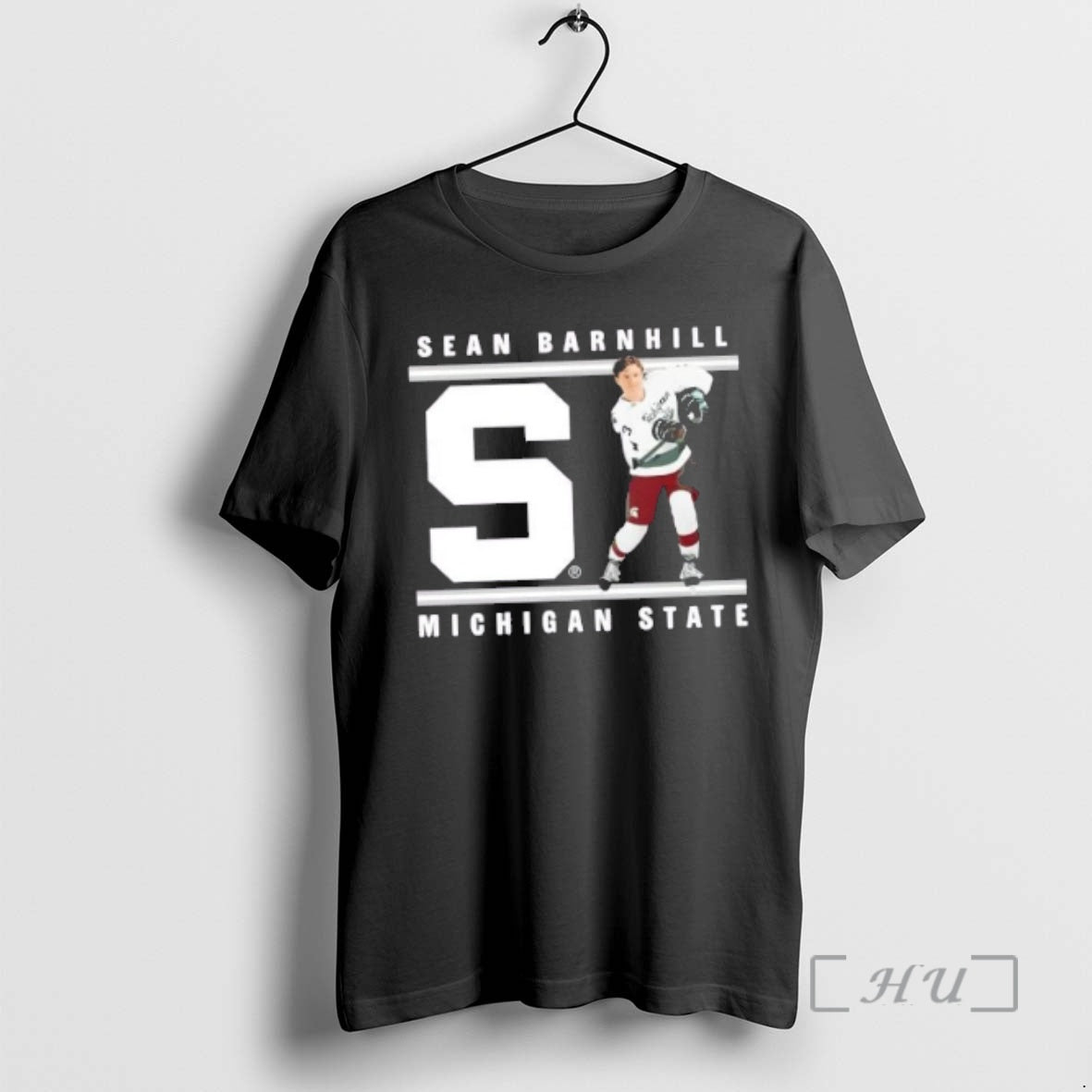 Officials Sean Barnhill Michigan State Forest Green Letter T-Shirts, Hoodie, Sweatshirt | WearSparks.com