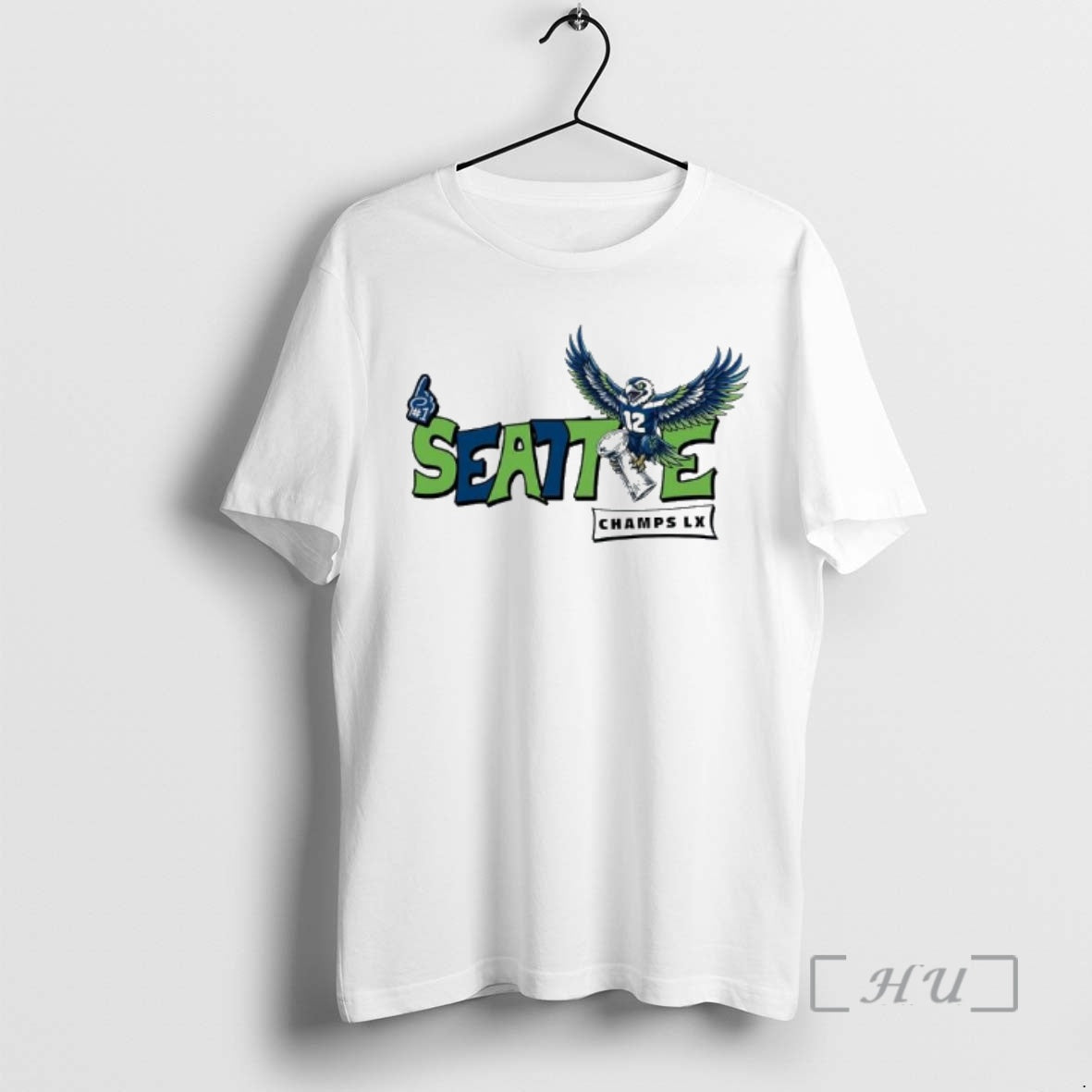 Officials Seattle Football Champs 12th Man Osprey Head Graphic T-Shirts, Hoodie, Sweatshirt | WearSparks.com