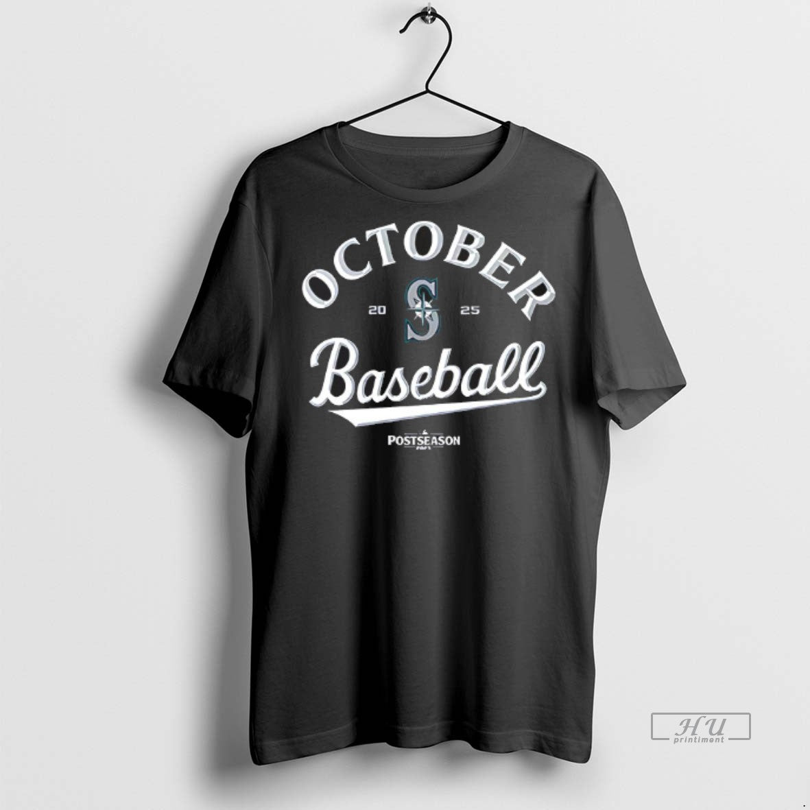 Officials Seattle Mariners October Baseball 2025 Mlb Postseason Seize The Moment Logo T Shirt Sweater