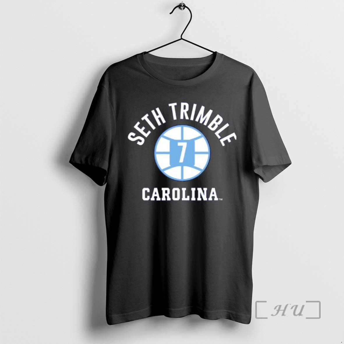Officials Seth Trimble 7 Unc Basketball Player Name And Number Ball Premium T Shirts Sweater Hoodie, Sweatshirt