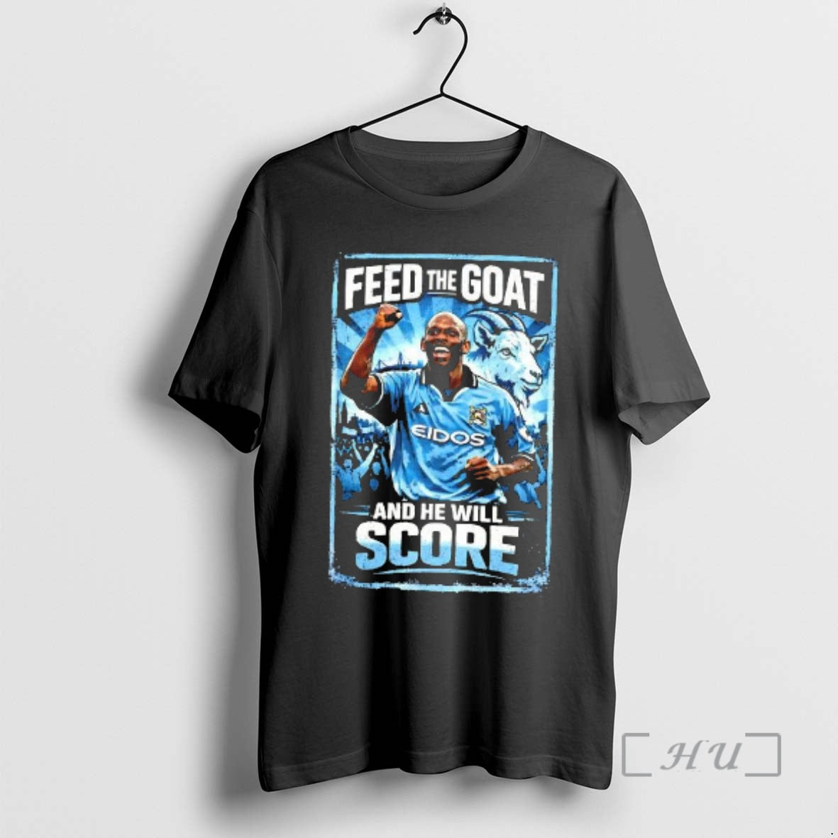 Officials Shaun Goater Manchester City Feed The Goat And He Will Score Premium T Shirts Hoodie, Sweatshirt | WearSparks.com