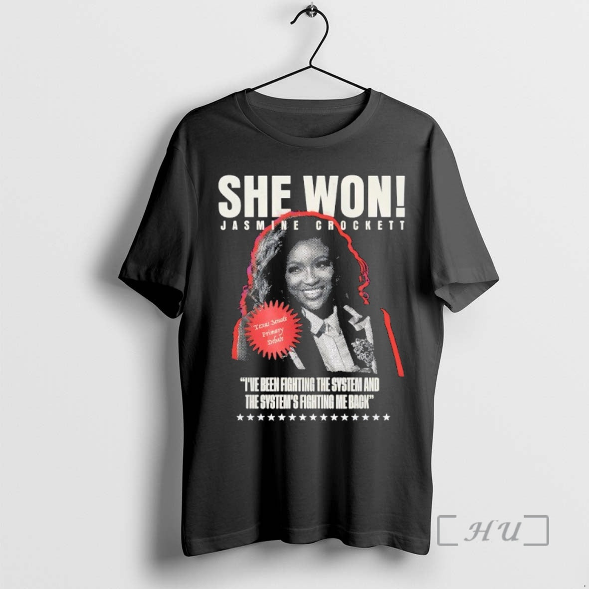 Officials She Won Jasmine Crockett T-Shirts, Hoodie, Sweatshirt | WearSparks.com