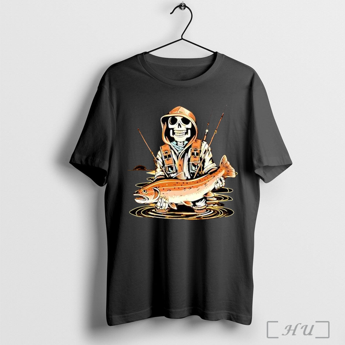 Officials Skeleton Death Fishing 2025 T Shirt