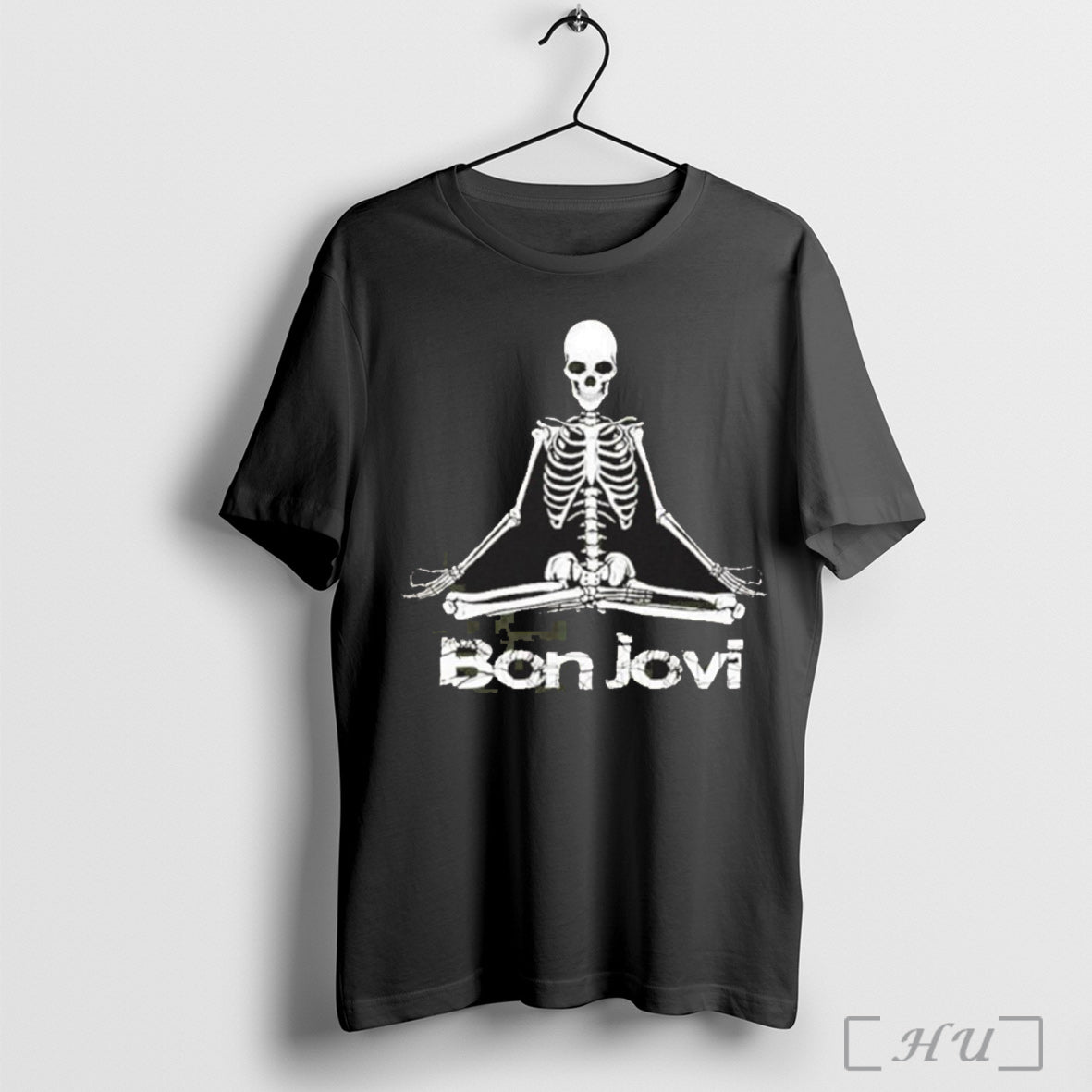 Officials Skull Yoga Bon Jovi Band T Shirt