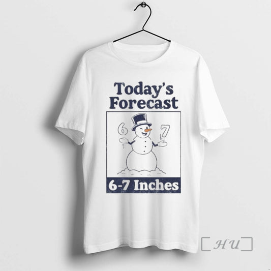 Officials Snowman Todays Forecast 6 7 Inches Ornaments T-Shirts, Hoodie, Sweatshirt | WearSparks.com
