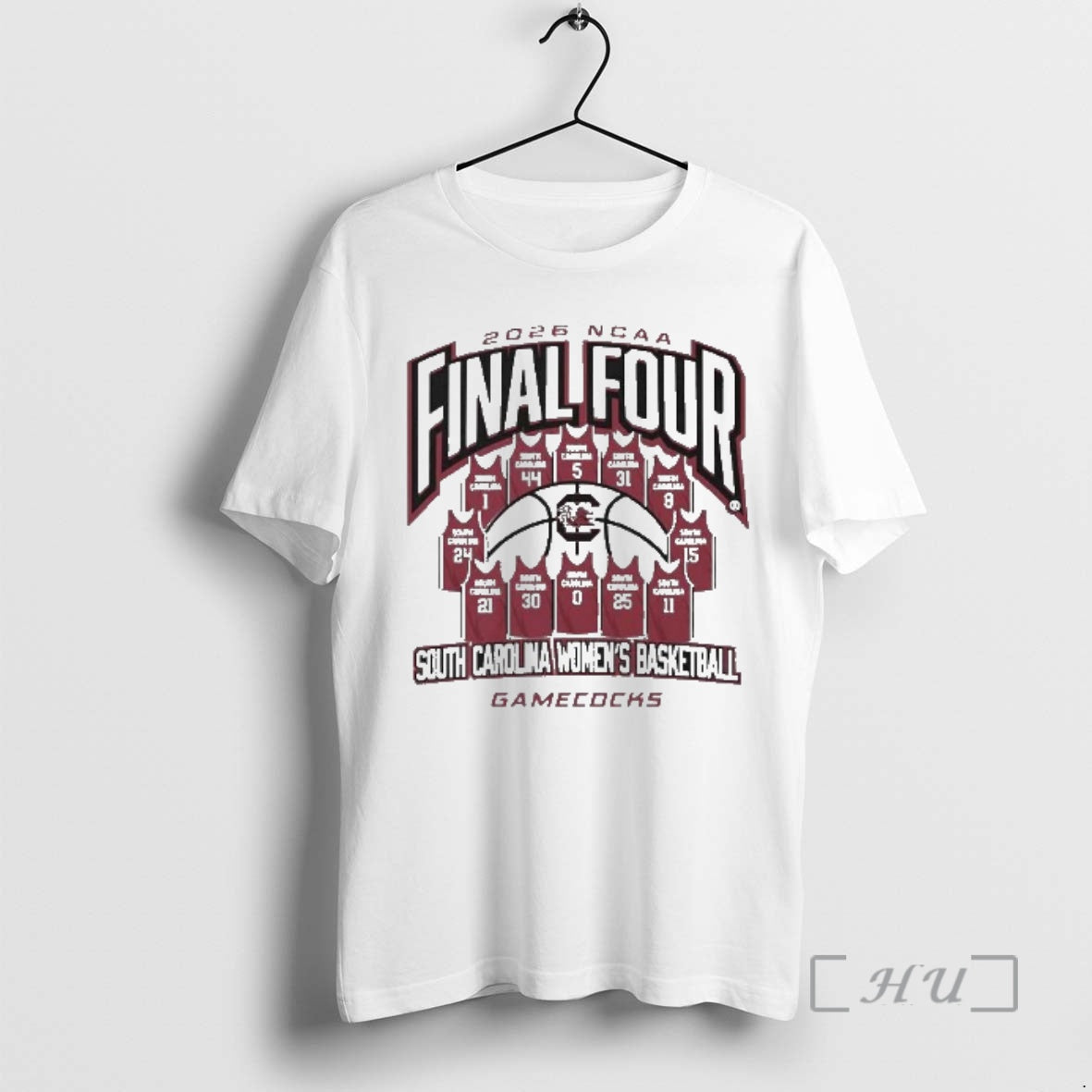 Officials South Carolina Gamecocks Womens Basketball 2026 Ncaa Final Four Jersey Madness Premium T Shirts