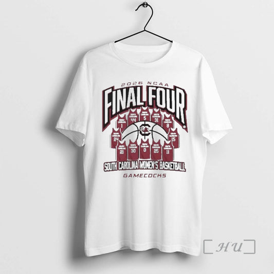 Officials South Carolina Gamecocks Womens Basketball 2026 Ncaa Final Four Jersey Madness Premium T Shirts