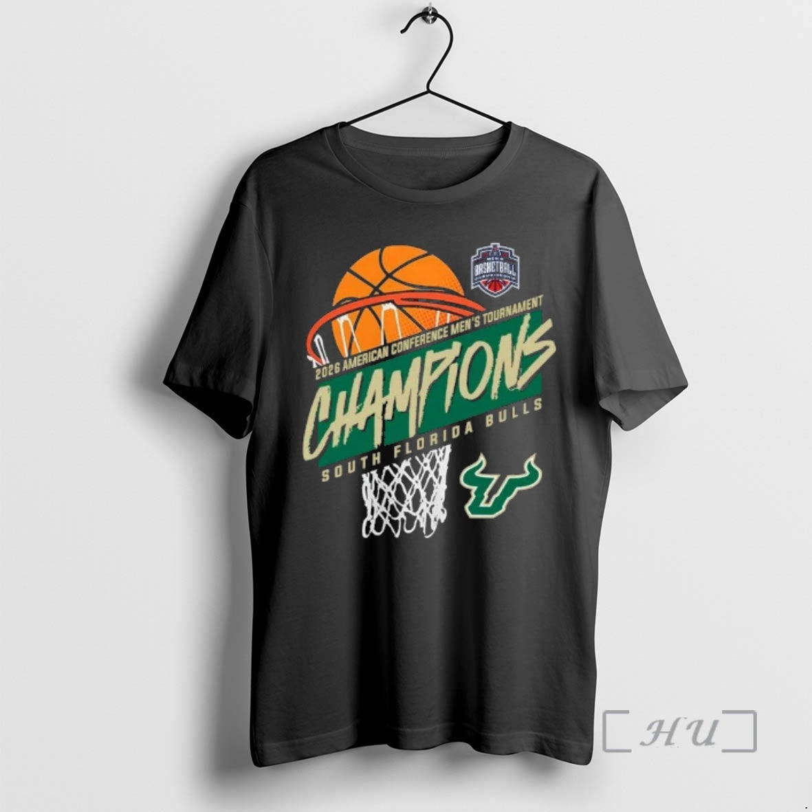 Officials South Florida Mens Basketball American Conference Tournament Champions Basket