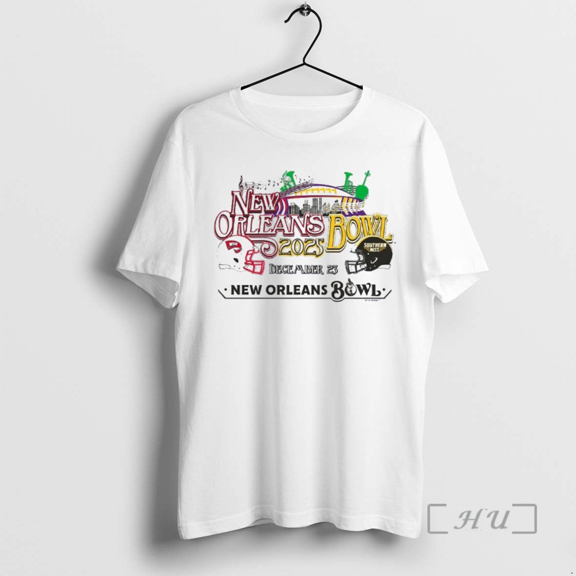 Officials Southern Miss Vs Western Kentucky 2025 New Orleans Bowl Music City Premium T Shirts Hoodie, Sweatshirt