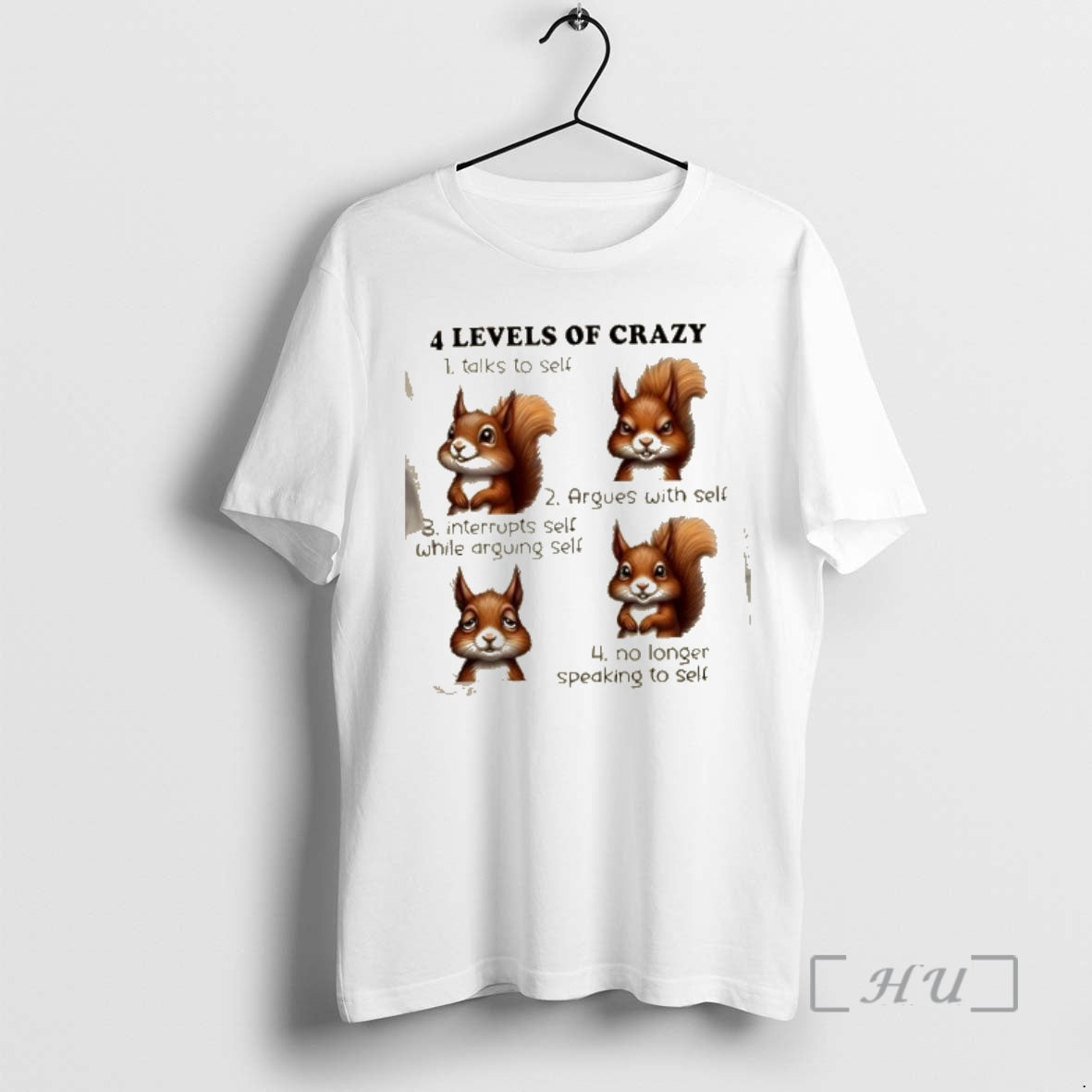 Officials Squirrels 4 Levels Of Crazy 1 Talks To Self 2 Argues With Self T-Shirts, Hoodie, Sweatshirt | WearSparks.com