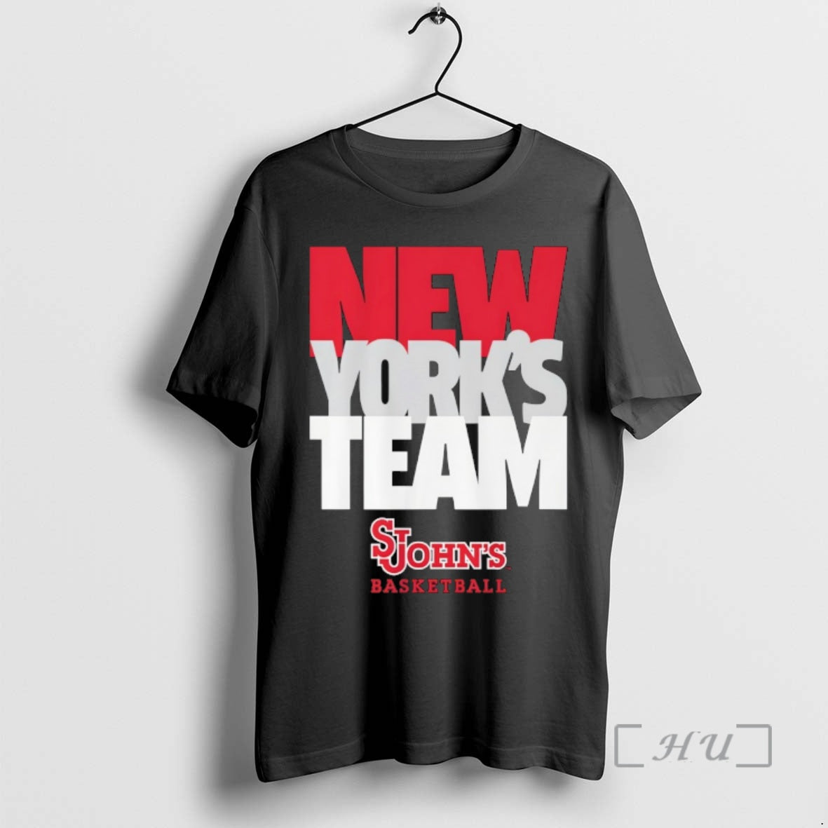 Officials St Johns Red Storm Mens Basketball New Yorks Team Text Stack Premium T Shirts