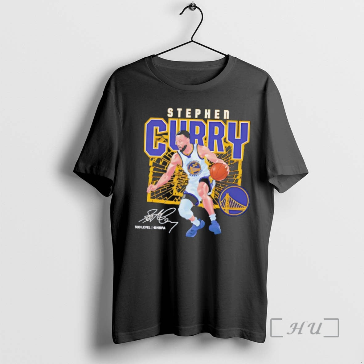 Officials Steph Curry Golden State Warriors Shattered Signature Graphic