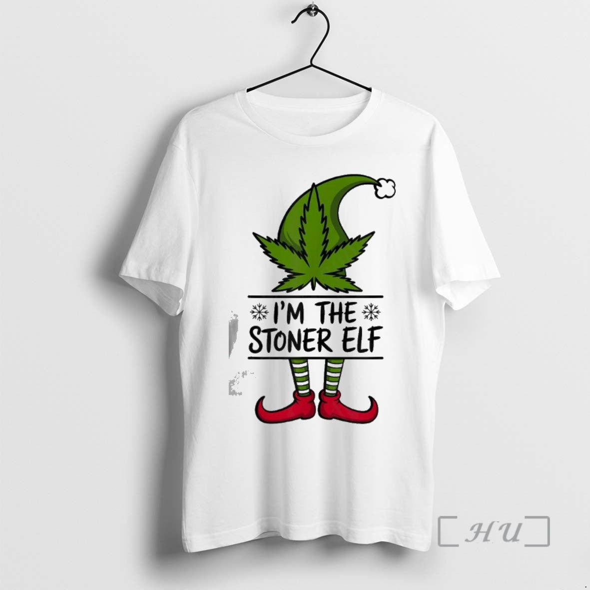 Officials Stoner Elf Weed Leaf Funny 420 Christmas Cannabis Holiday T-Shirts, Hoodie, Sweatshirt | WearSparks.com