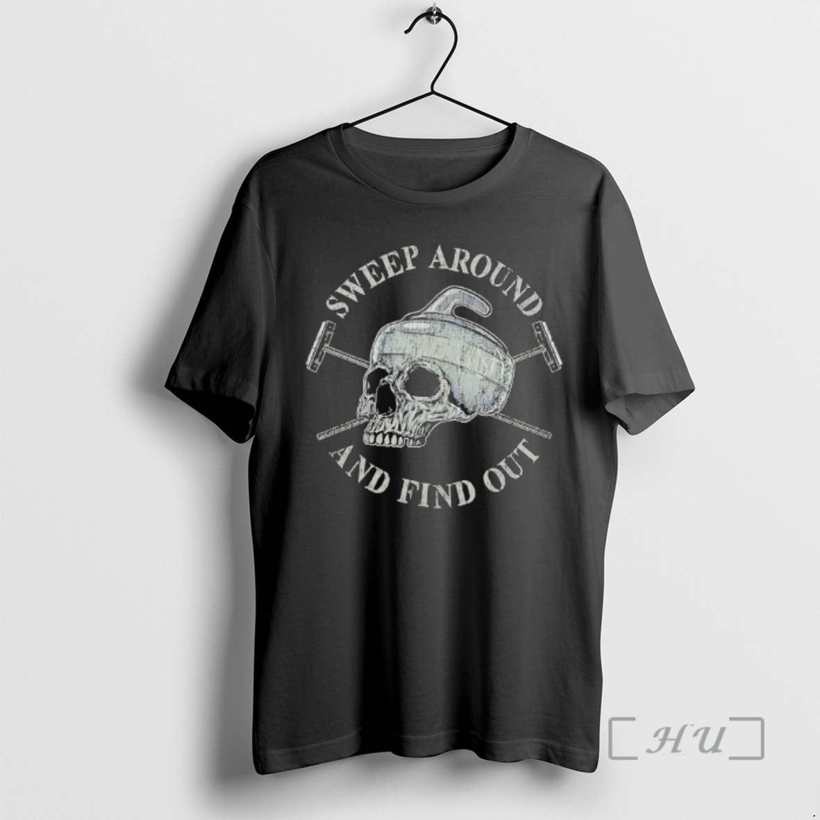 Officials Sweep Around And Find Out Skull Hockey Graphic T-Shirts, Hoodie, Sweatshirt | WearSparks.com