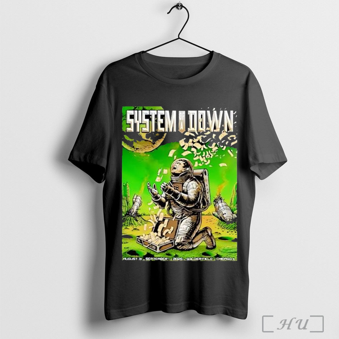 Officials System Of A Down Chicago Il 2025 Night 2 Venue Poster T Shirt