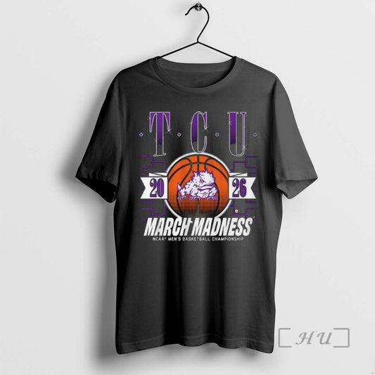 Officials Tcu Horned Frogs March Madness Ncaa Mens Basketball Championship 2026 Premium T Shirts Sweater
