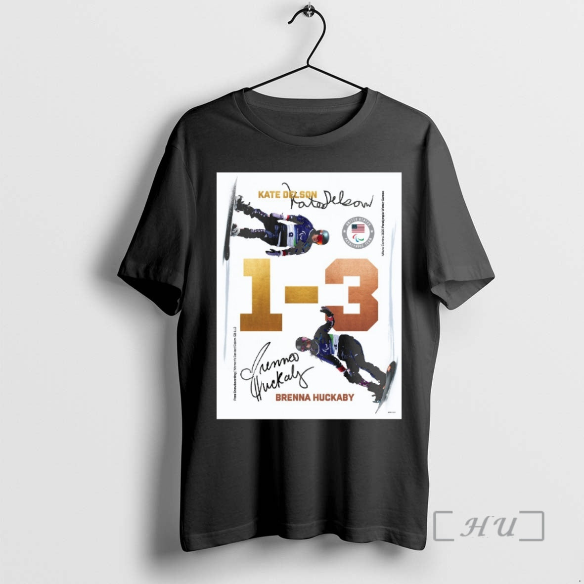 Officials Team Usa Kate Delson And Brenna Huckaby In Para Snowboarding Signatures Premium T Shirts