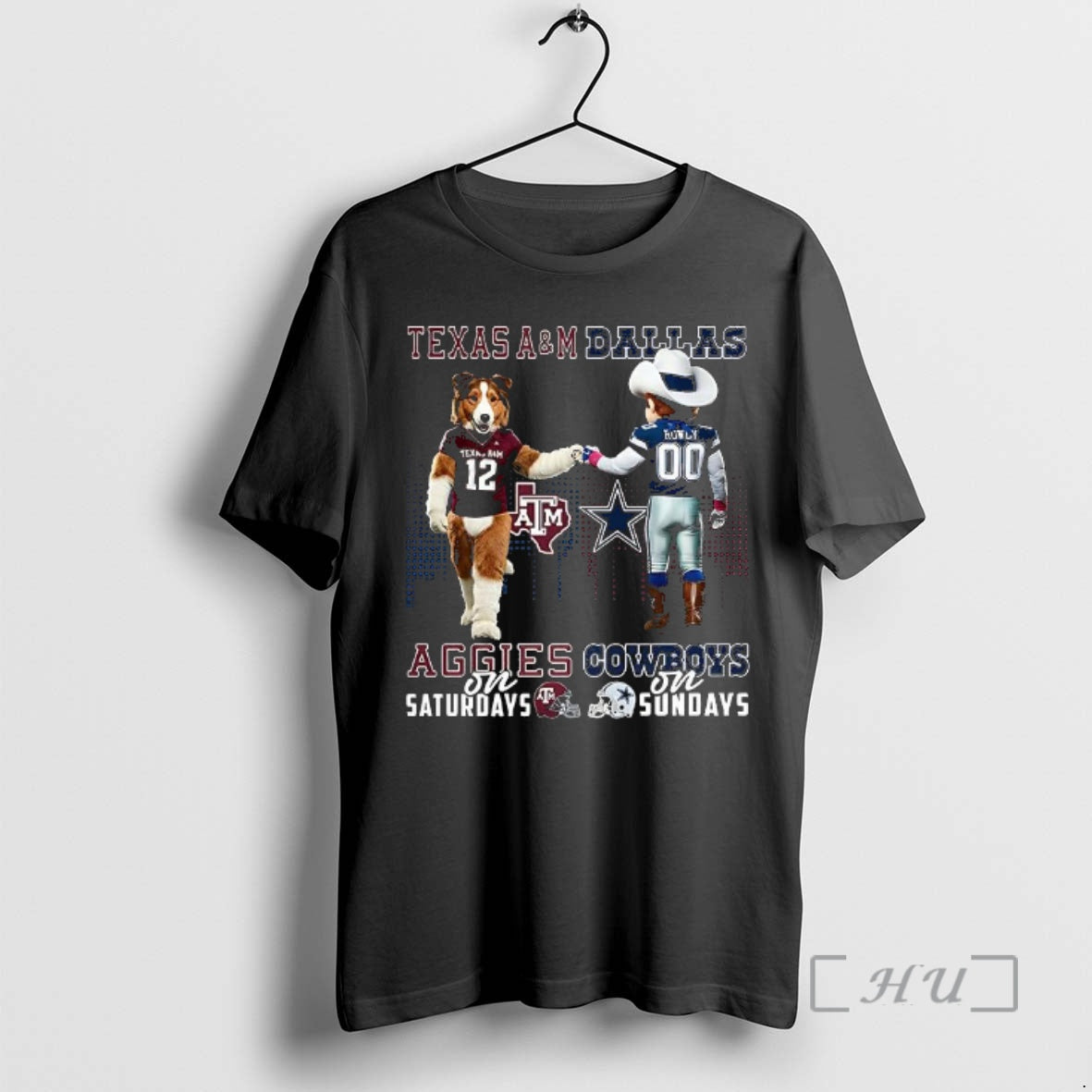 Officials Texas Am Aggies On Saturdays Vs Dallas Cowboys On Sundays Mascot Premium T Shirts Hoodie, Sweatshirt