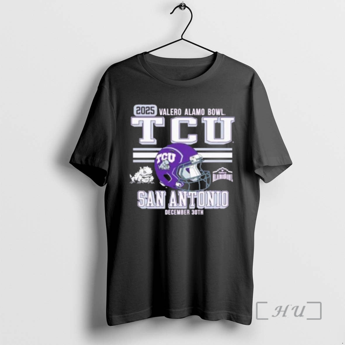 Officials Texas Christian University Horned Frogs Football 2025 Alamo Bowl Bound Premium T Shirts Sweater Hoodie, Sweatshirt