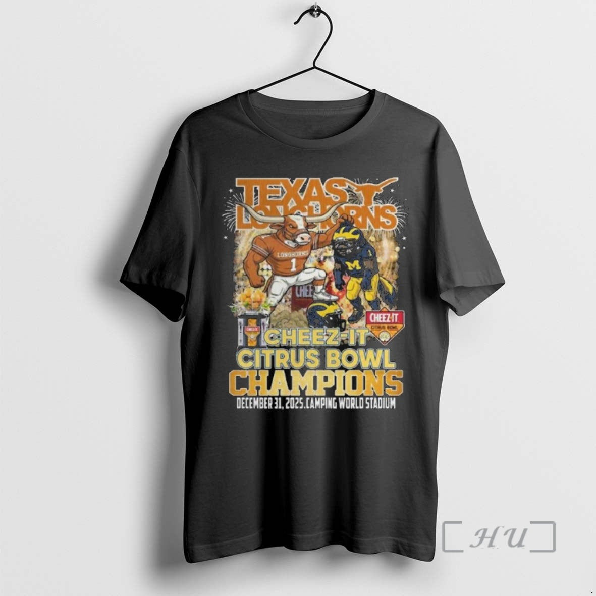 Officials Texas Longhorns Cheez It Citrus Bowl Champions 2025 Mascot T-Shirts, Hoodie, Sweatshirt | WearSparks.com