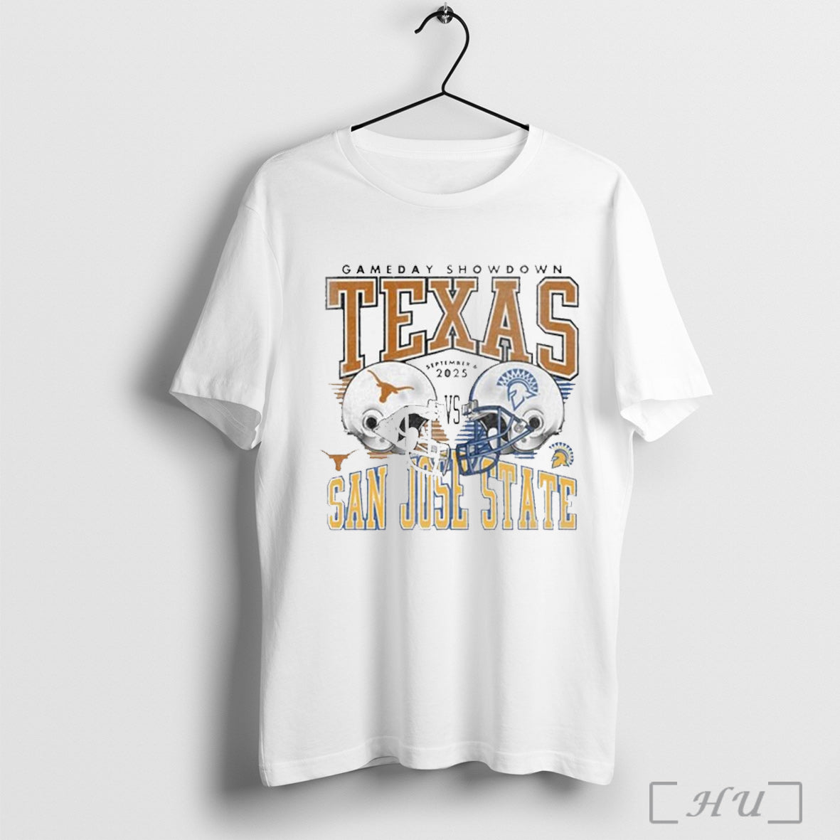 Officials Texas Longhorns Vs San Jose State Spartans 2025 Gameday Showdown T Shirt