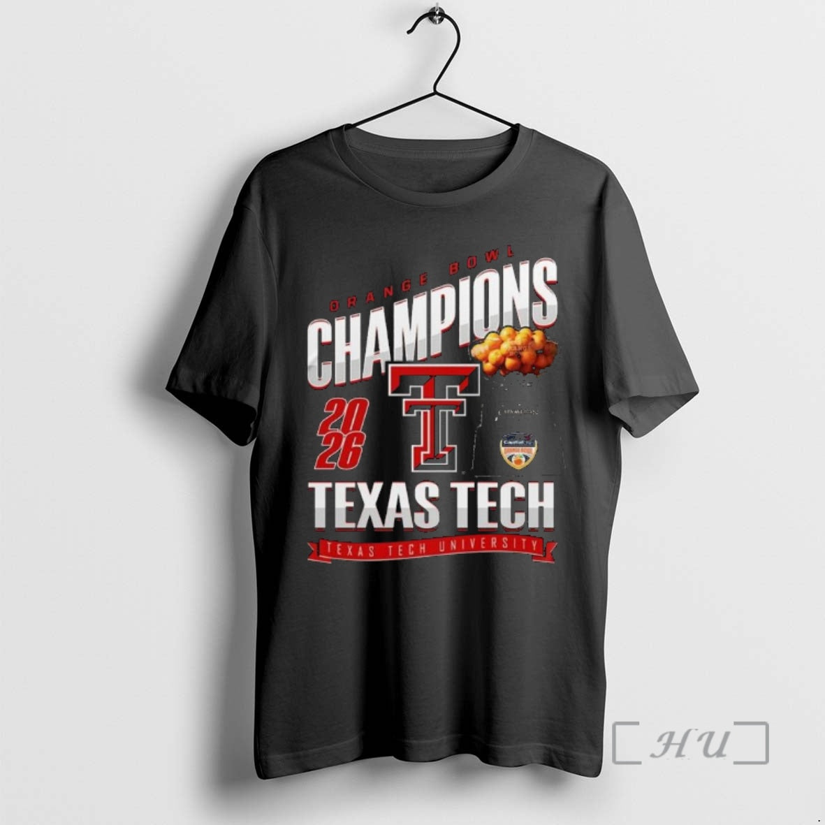 Officials Texas Tech Red Raiders Orange Bowl Champions Trophy 2026 T-Shirts, Hoodie, Sweatshirt | WearSparks.com