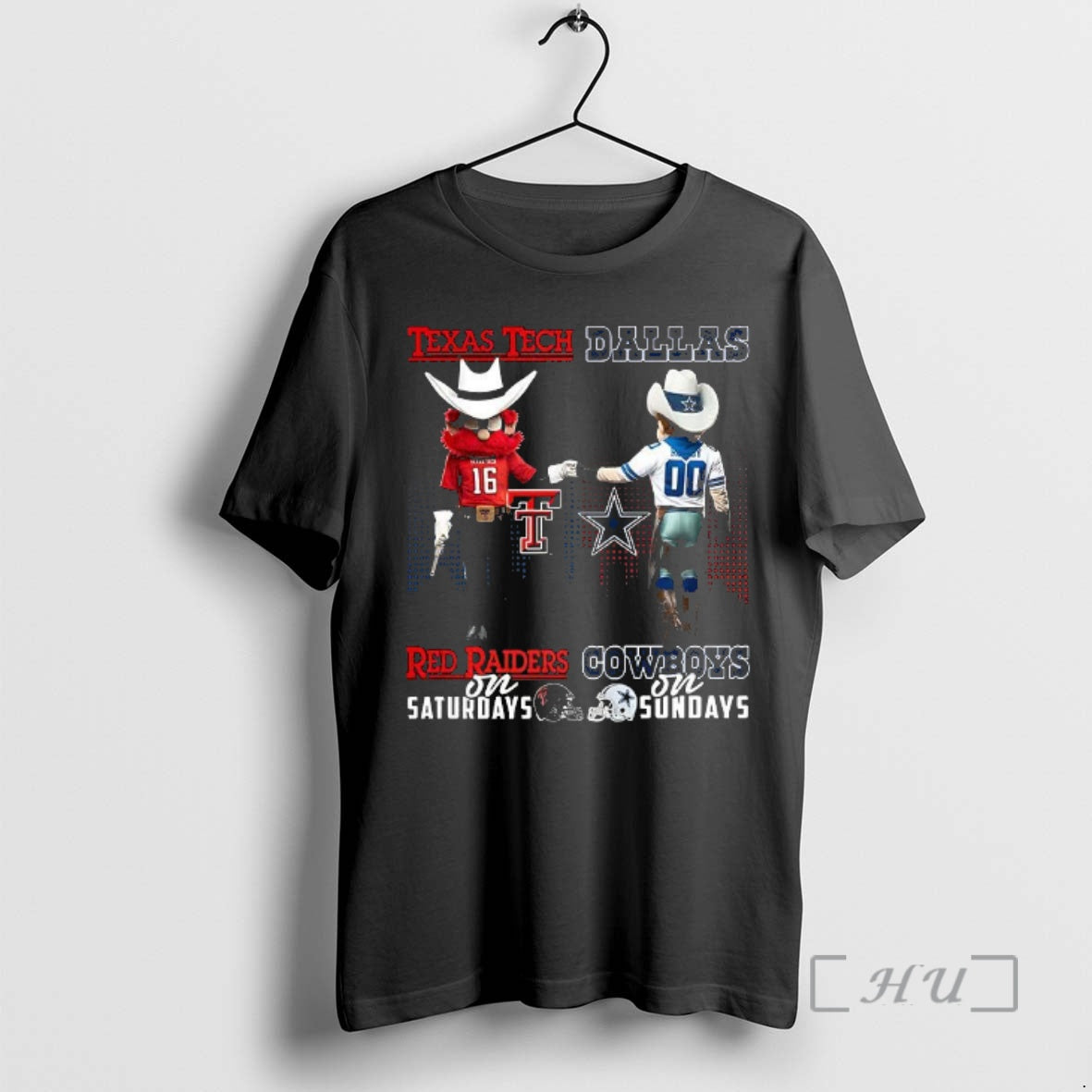 Officials Texas Tech Red Raiders On Saturdays Vs Dallas Cowboys On Sundays Mascot Premium T-Shirts, Hoodie, Sweatshirt